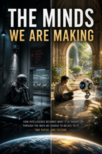 Cover art for The Minds We Are Making exploring the future relationship between Humans and intelligent systems